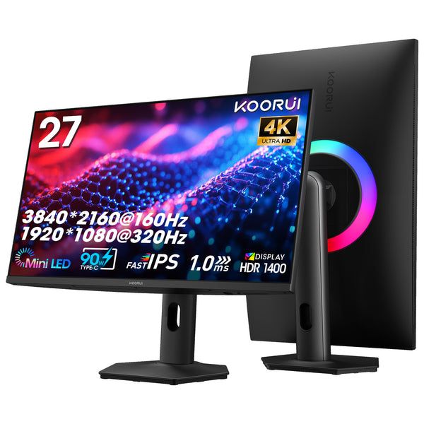 Koorui S2741LM 27" 4K 160Hz Dual-Mode (320Hz FHD) Mini LED Gaming Monitor