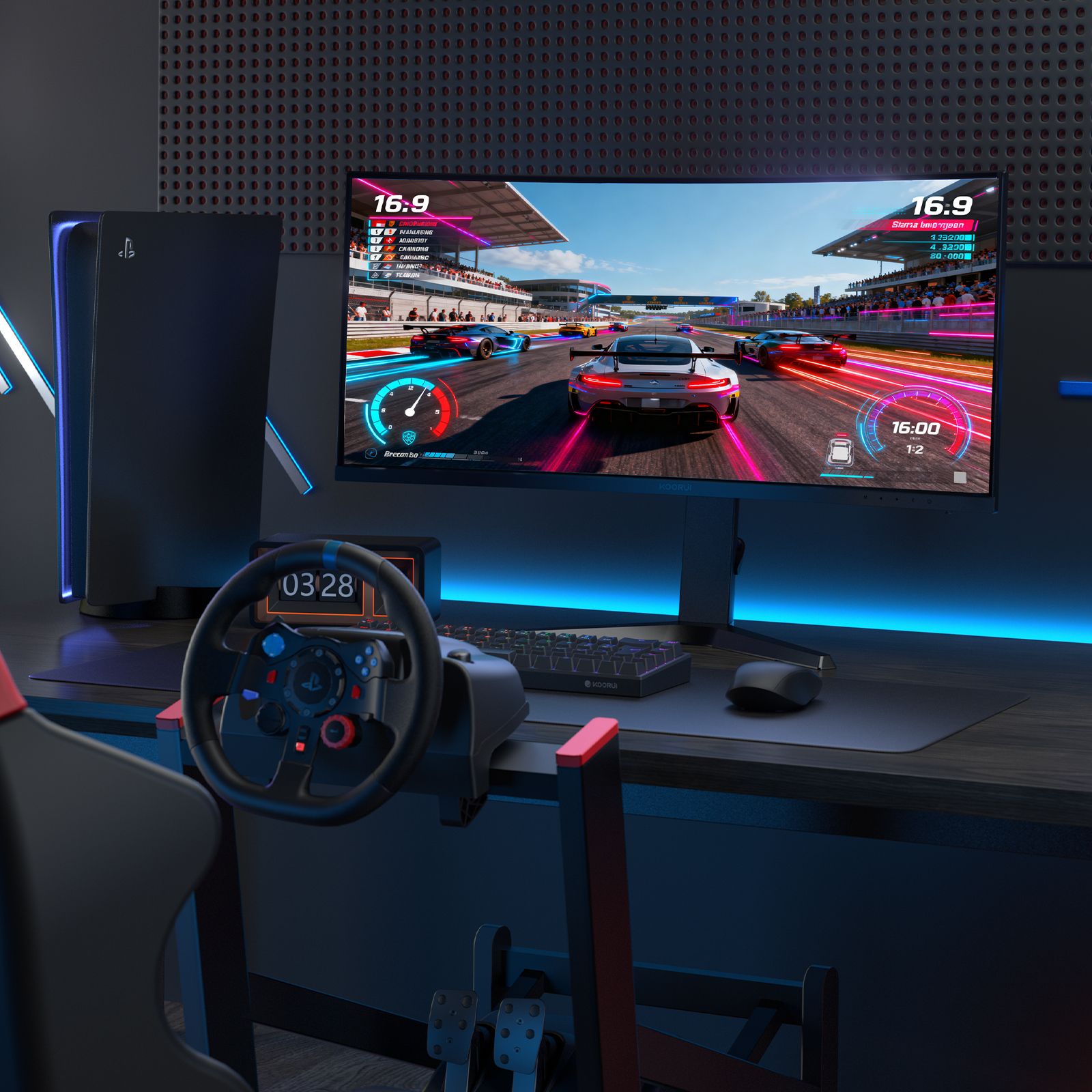 Koorui 34E6UC 34" UWQHD 165Hz VA Curved Gaming Monitor - Image 6