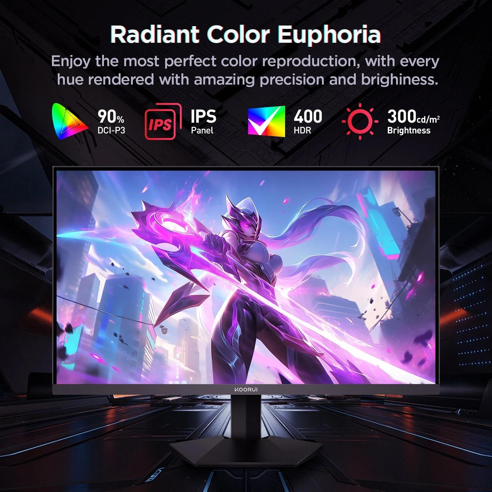 Koorui G2721P 27" QHD 200Hz Fast IPS Gaming Monitor - Image 7